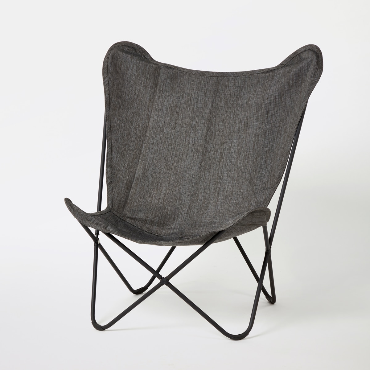 Scaun de gradina, gri, otel, 82 x 81 x 100 cm • Mataso