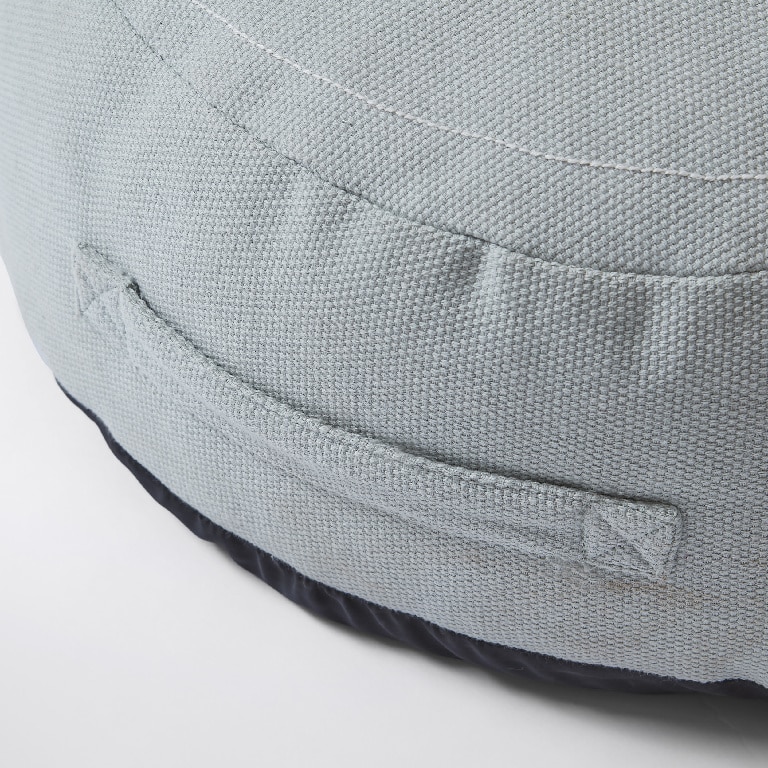 Perna taburet, gri, forma rotunda, 45 cm • Blooma Rural