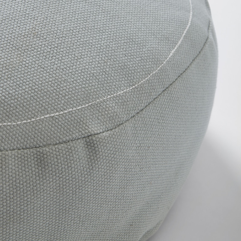 Perna taburet, gri, forma rotunda, 45 cm • Blooma Rural