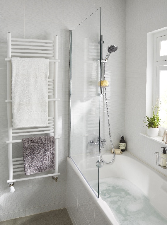 Radiator portprosop drept GoodHome Solna, otel, 50 x 150 cm, alb