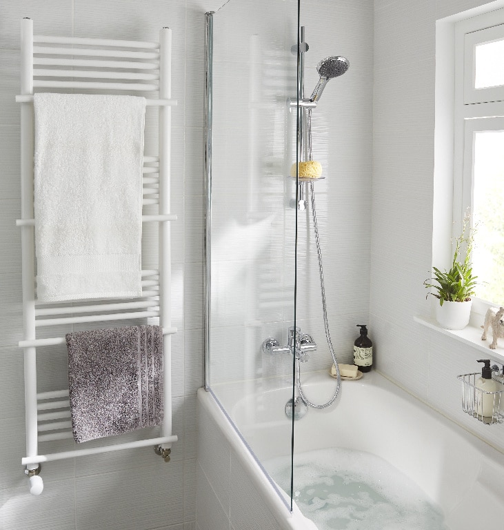 Radiator portprosop drept GoodHome Solna, otel, 50 x 150 cm, alb