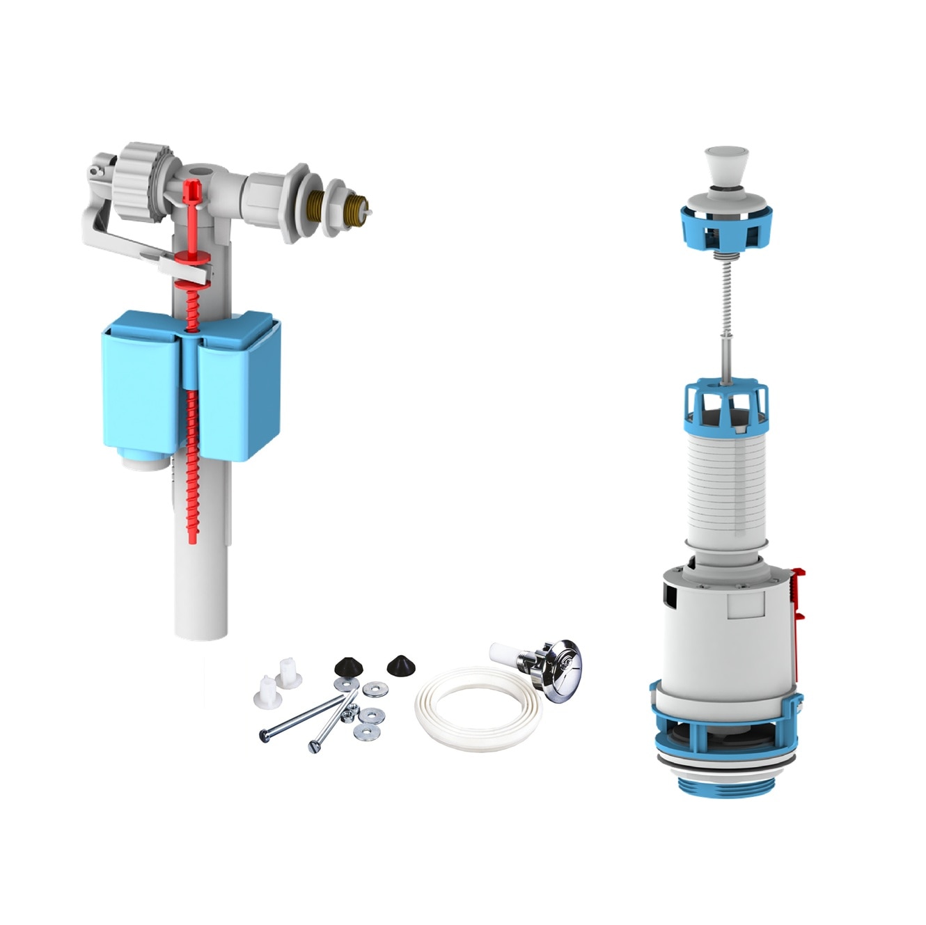 Mecanism WC cu tragere laterala, 3/8"