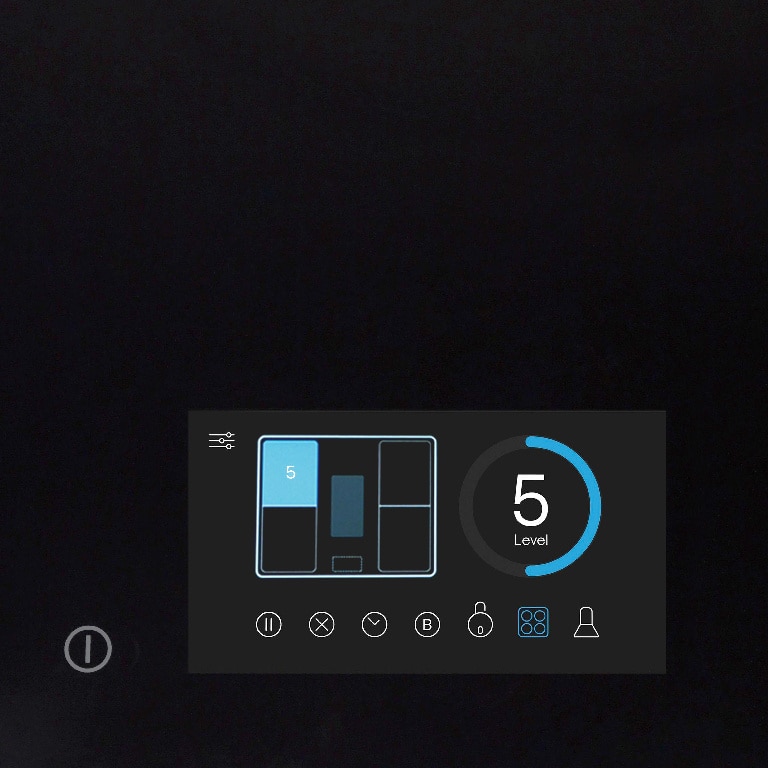 Plita cu inductie, 4 arzatoare, sticla ceramica, negru  GoodHome