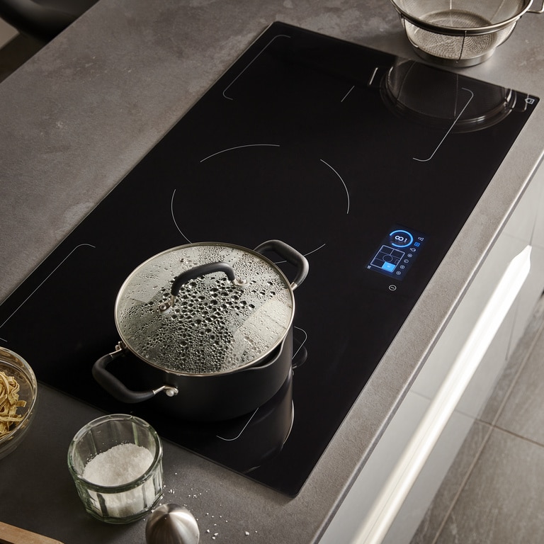 Plita incorporabila GOODHOME GHIHAC90, Inductie, 5 arzatoare, Touch control, negru