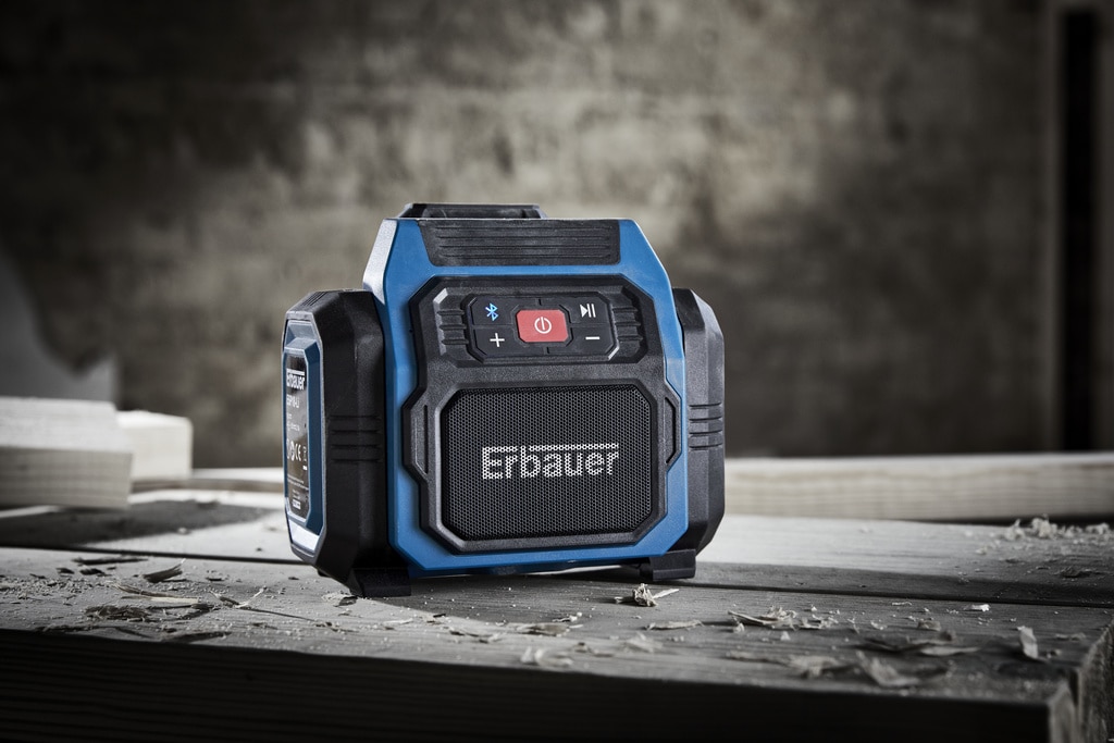 Radio portabil Erbauer ESP18-Li, 18V, Bluetooth, IP20
