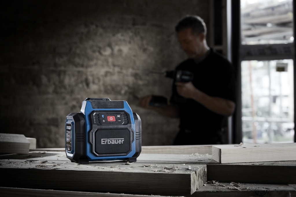 Radio portabil Erbauer ESP18-Li, 18V, Bluetooth, IP20