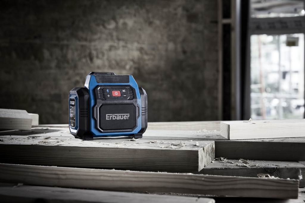 Radio portabil Erbauer ESP18-Li, 18V, Bluetooth, IP20