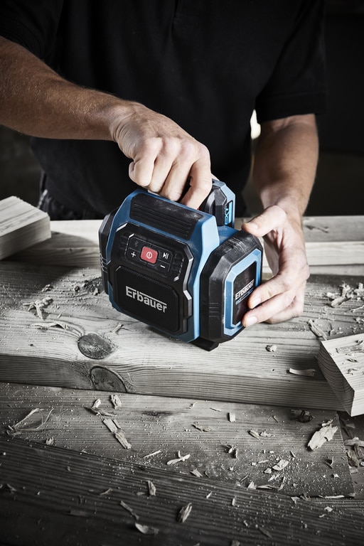 Radio portabil Erbauer ESP18-Li, 18V, Bluetooth, IP20
