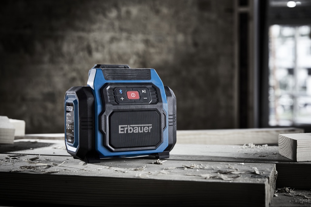 Radio portabil Erbauer ESP18-Li, 18V, Bluetooth, IP20