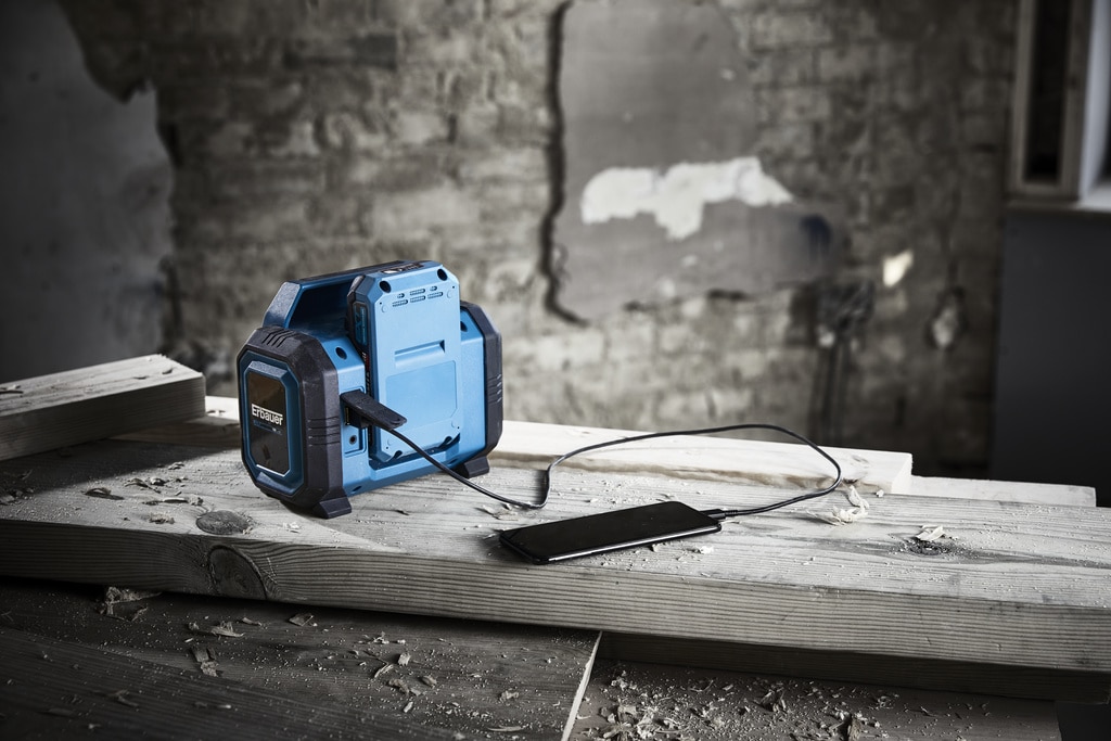 Radio portabil Erbauer ESP18-Li, 18V, Bluetooth, IP20