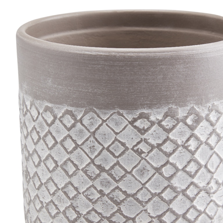 Ghiveci din argila, bej, forma rotunda, 12.5 cm diametru • GoodHome