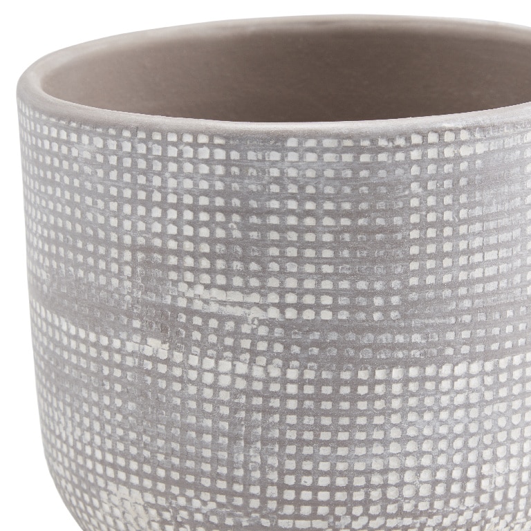 Ghiveci din argila, bej, forma rotunda, 12 cm diametru  GoodHome