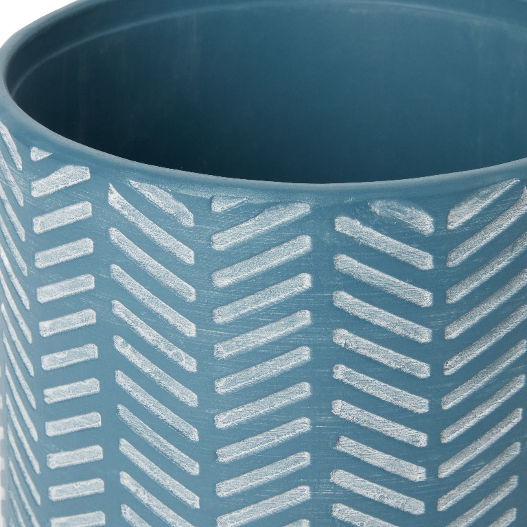 Ghiveci din argila, albastru, forma rotunda, 16 cm diametru  GoodHome