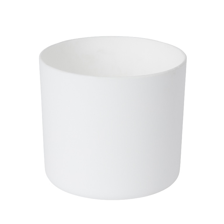 Ghiveci din plastic, alb, forma rotunda, 10 cm GoodHome