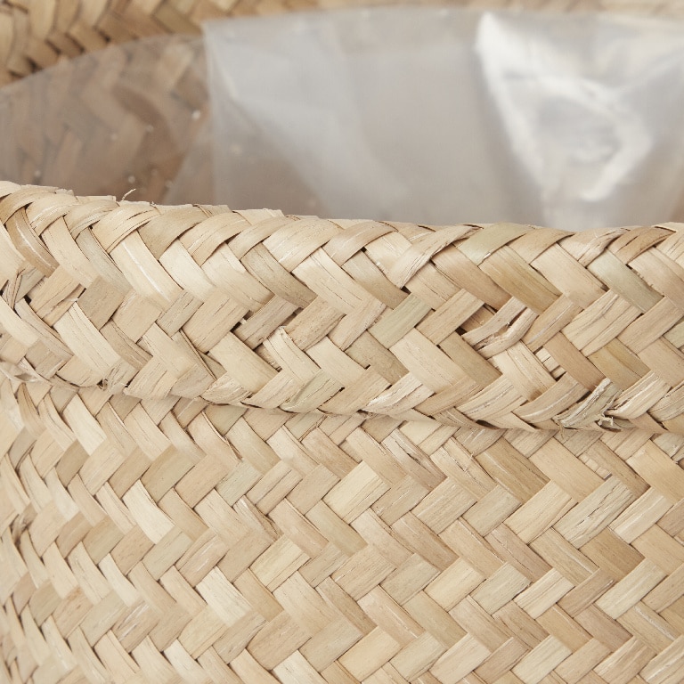 Ghiveci din iarba de mare, bej, forma rotunda, 26.5 cm diametru  GoodHome