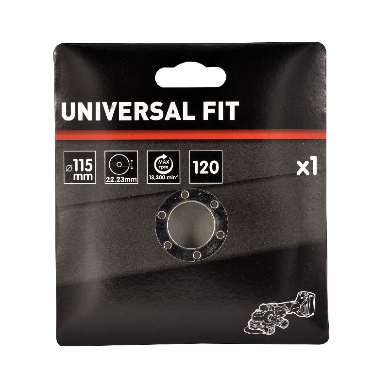 Disc lamelar frontal Universal Fit, 115 mm, P120, oxid de aluminiu