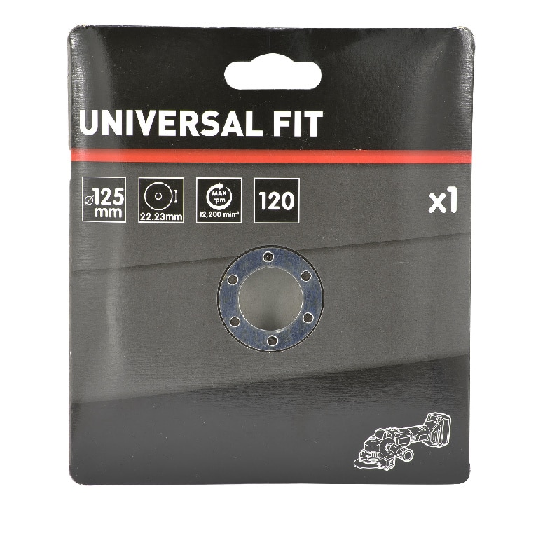 Disc lamelar frontal Universal Fit, 125 mm, P120, oxid de aluminiu