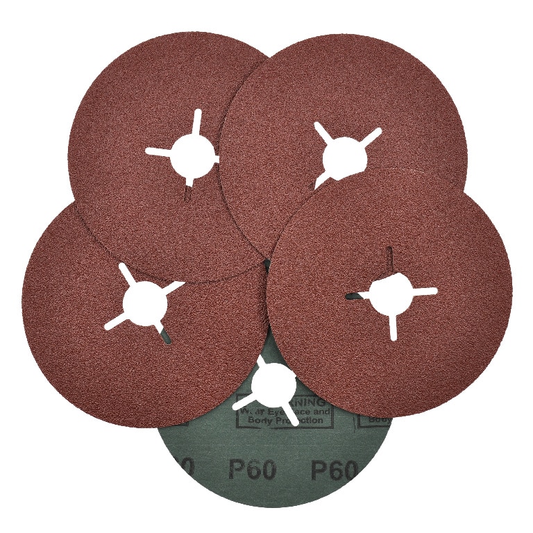 Disc din fibra pentru polizor Universal Fit, 125 mm, granulatie 60