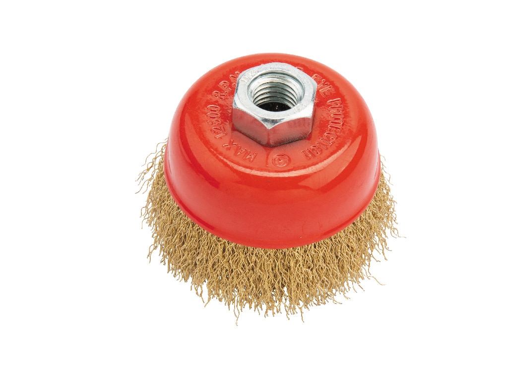 Perie cupa plizor, sarma, 75 mm, otel • Universal fit