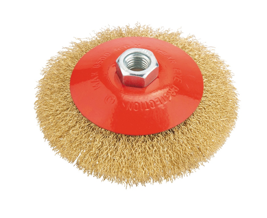 Perie roata polizor, sarma, 125 mm, otel • Universal fit