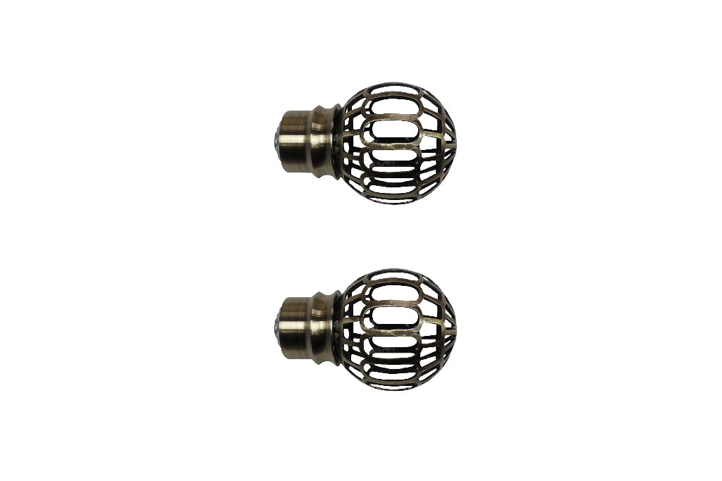 Capat rotund galerie, metal, ᴓ 2.8 cm, auriu • GoodHome Antiki