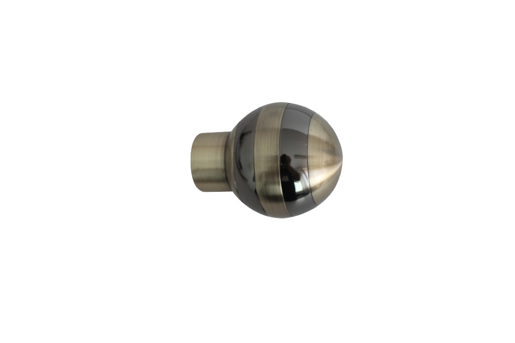 Capat rotund galerie, metal, ? 2.8 cm, auriu, 8.5 cm lungime x 6.5 cm latime • GoodHome Antiki