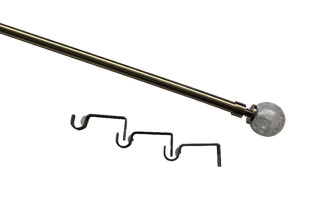 Set galerie simpla extensibila, metal, auriu,  210/120 cm, diametru 19 mm  GoodHome Antiki