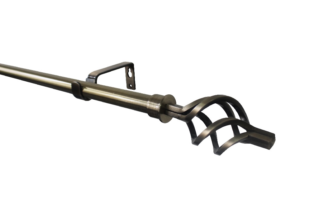 Set galerie simpla extensibila, metal, 330/200 cm, diametru 19 mm, auriu GoodHome Antiki