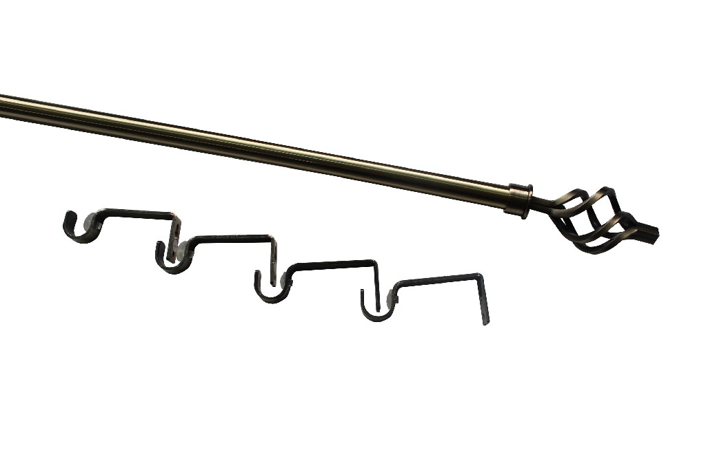 Set galerie simpla extensibila, metal, 330/200 cm, diametru 19 mm, auriu GoodHome Antiki