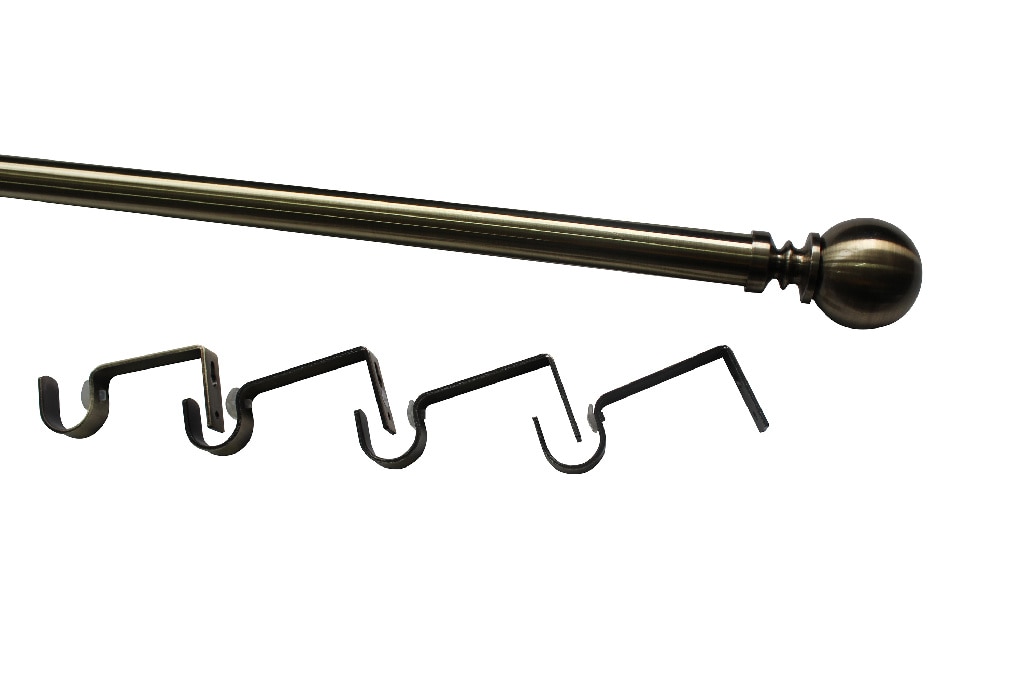 Set galerie extensibila, metal, 3300/2000 cm, diametru 28 mm, auriu  GoodHome Antiki