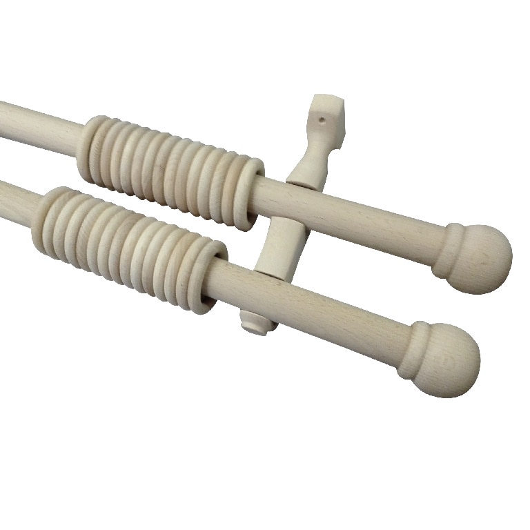 Set dublu, lemn brut, 1500 cm, diametru 28 mm