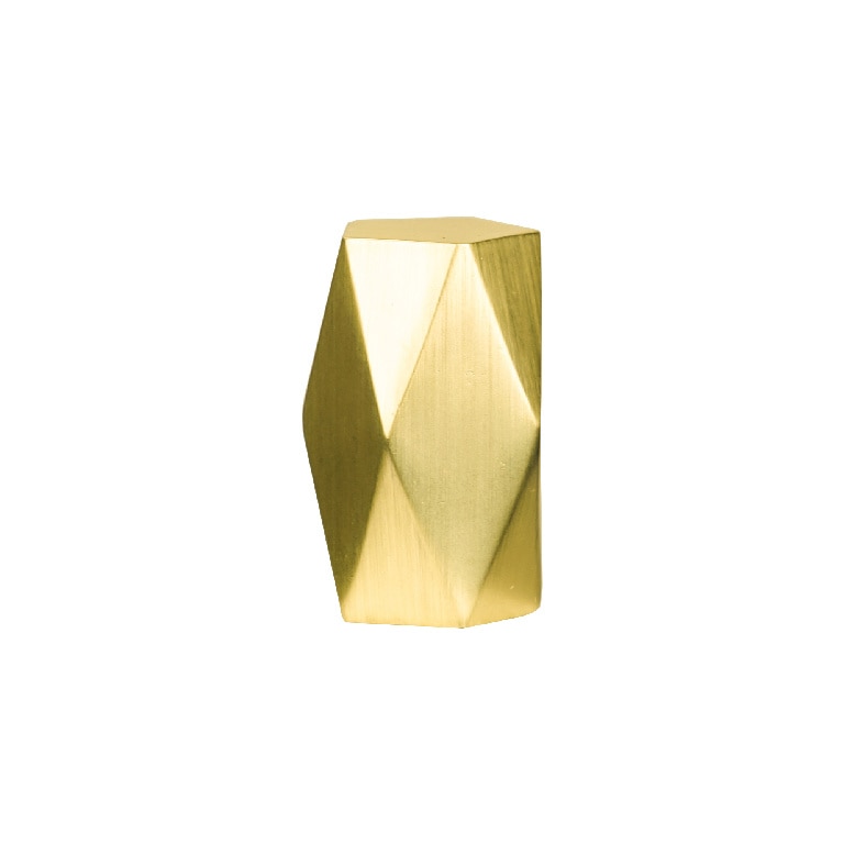 Capat geometric galerie, metal, 1.9 cm, auriu GoodHome Elasa