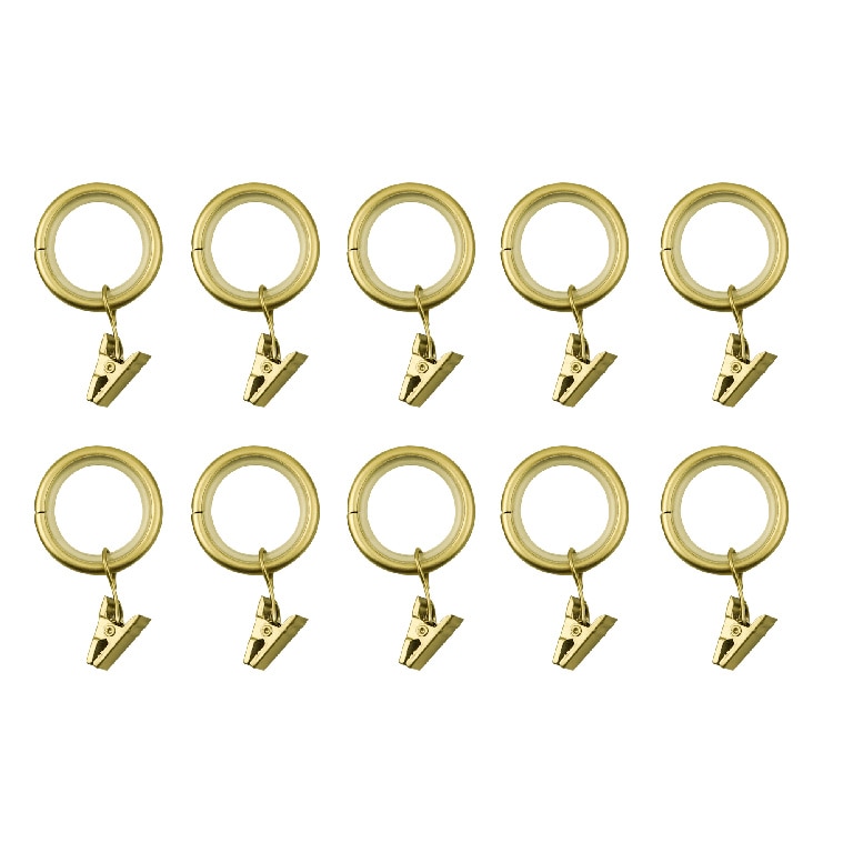Inele pentru bara perdea GOODHOME Elasa, 1.6-1.9 cm, metal, auriu, 10 buc