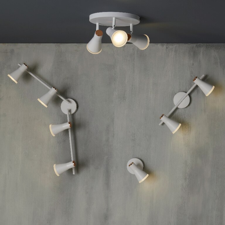Spot cu LED integrat, alb, 1 x  4.6 W, 220V, metal si plastic • Colours Vaughan