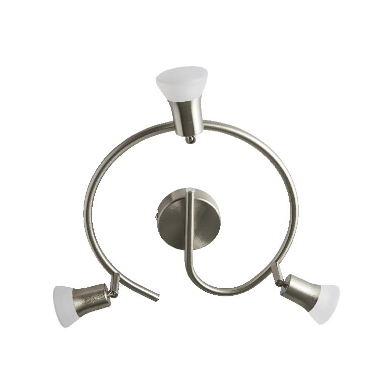 Spot cu LED integrat, argintiu, 3 x 3.4 W, 220 V, metal  • Colours Nabesna