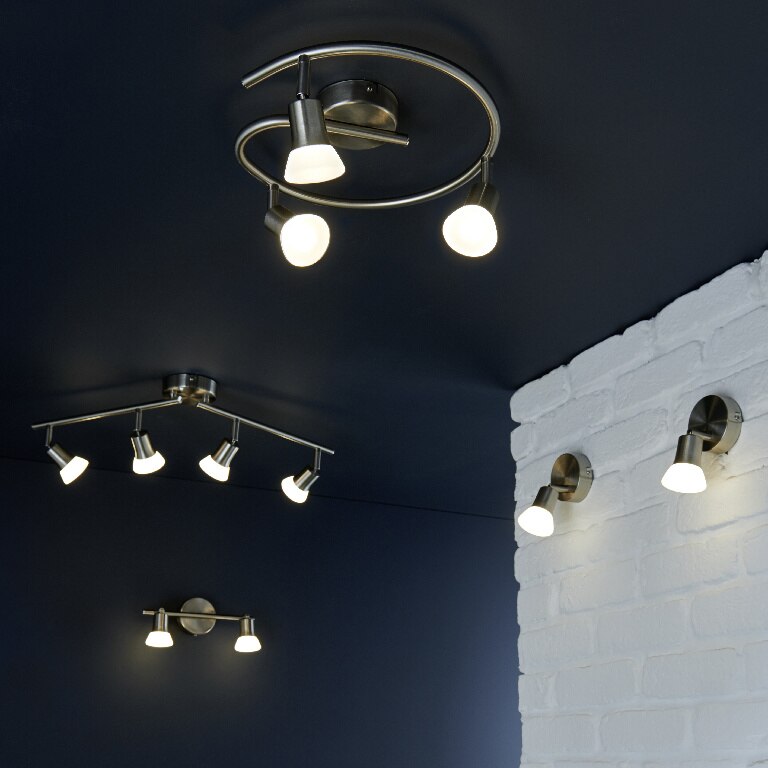 Spot cu LED integrat, argintiu, 3 x 3.4 W, 220 V, metal  • Colours Nabesna
