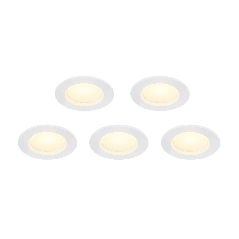 Set 5 spoturi LED Colours, 4.5W, 345lm, 2700K, alb