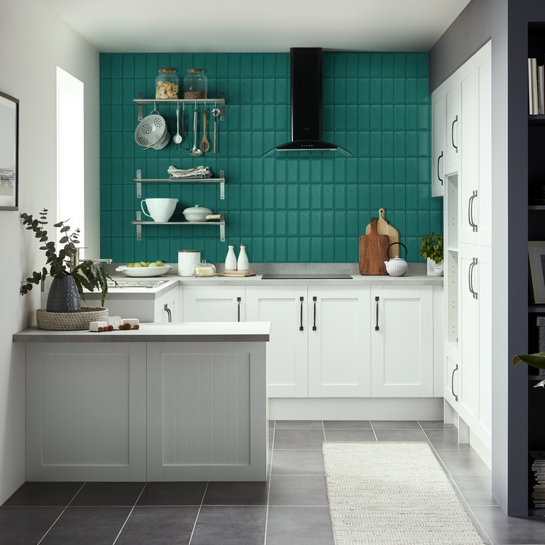 Faianta interior, verde, 20 x 10 x 0.75 cm, 0.88 mp • Trentie