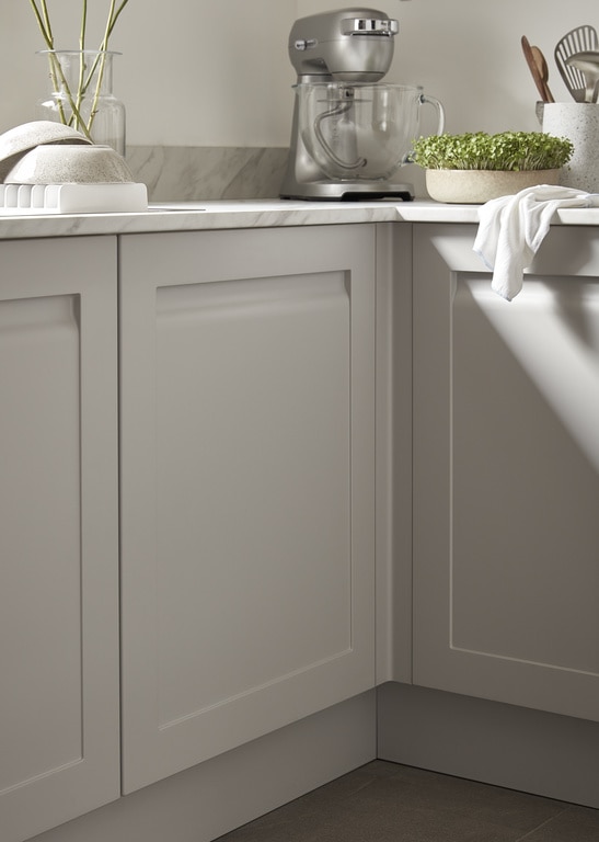 Front usa gri, cu sticla, 60 cm  Garcinia