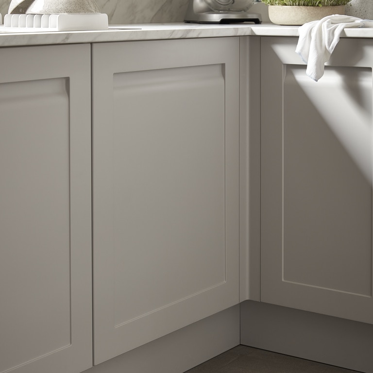 Front usa gri, cu sticla, 60 cm  Garcinia