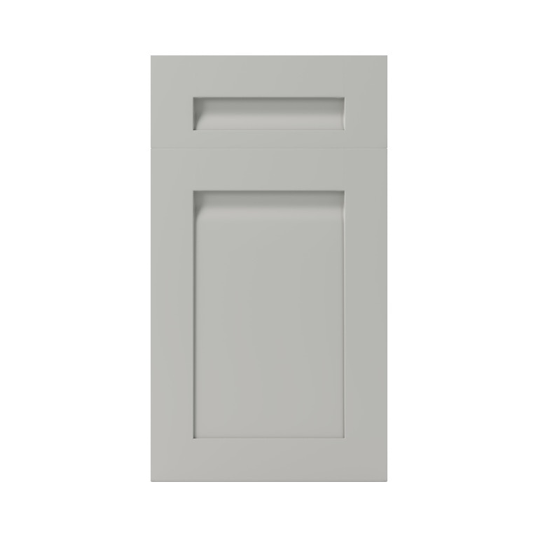 Front usa gri, cu sticla, 40 cm • Garcinia