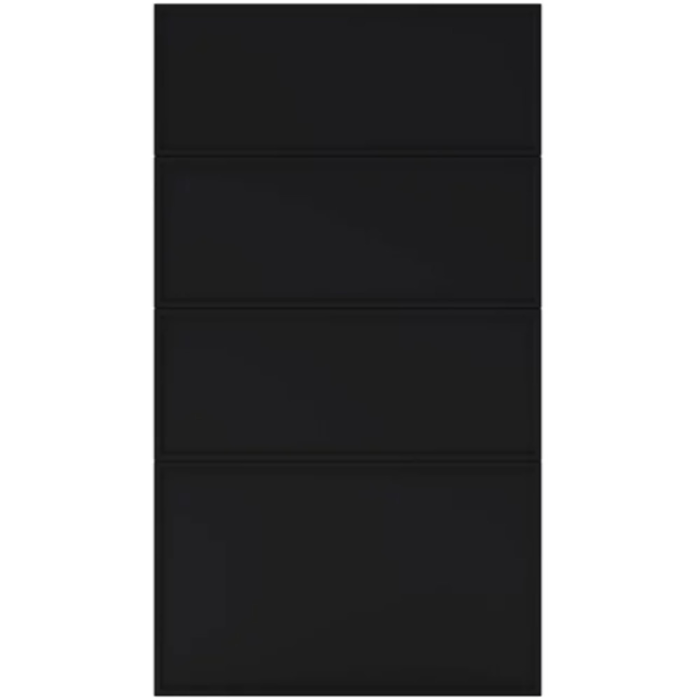 Front usa GOODHOME Pasilla, MDF, 40 x 72 cm, negru mat