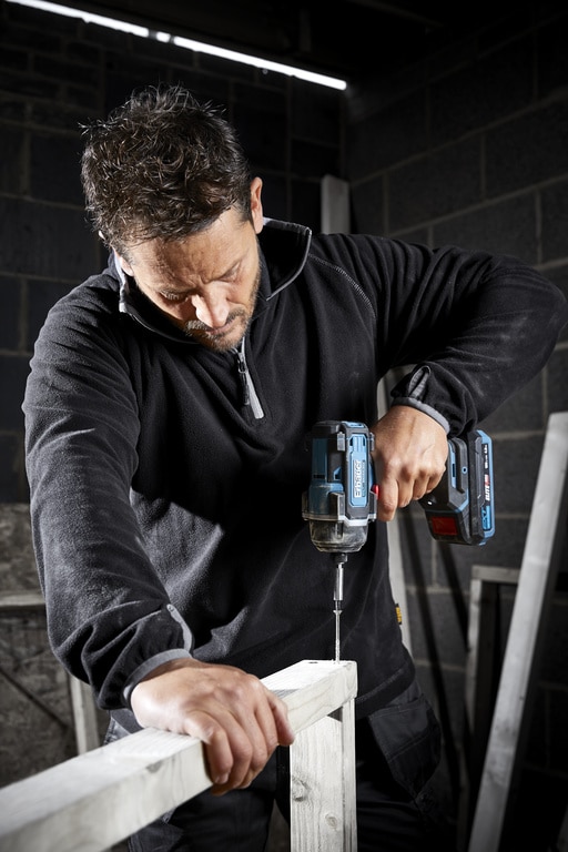 Masina de gaurit si insurubat cu impact Erbauer, 18 V, 170 Nm, fara acumulator