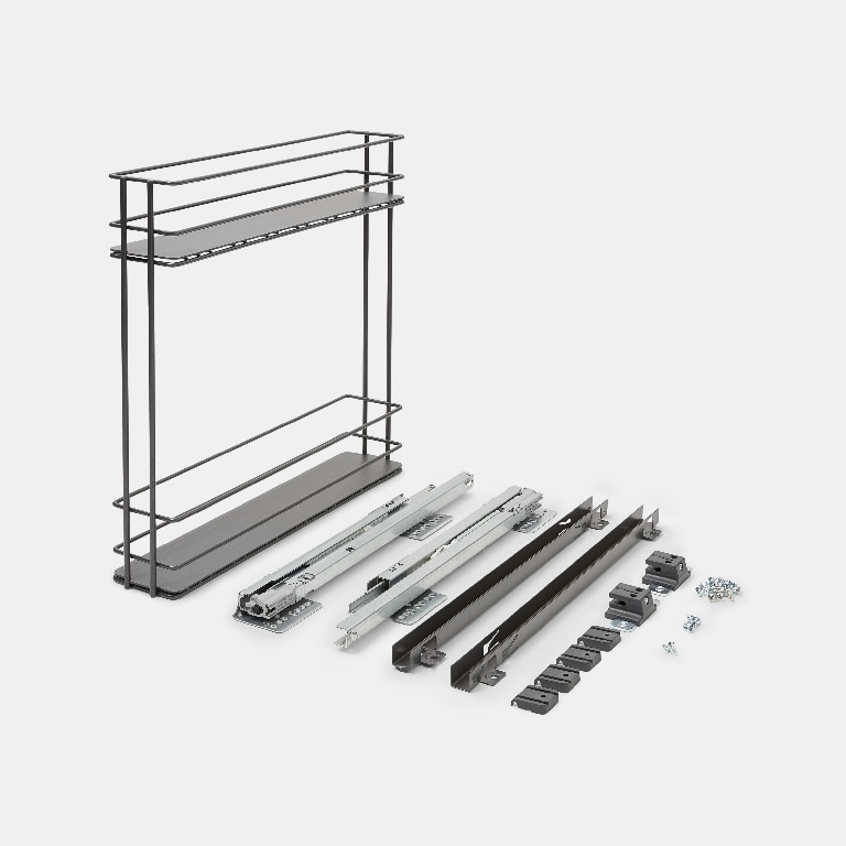 Corp Jolly retractabil, alb, (l) 10.7 x (a) 48.6 x (h) 53 cm GoodHome Pebre