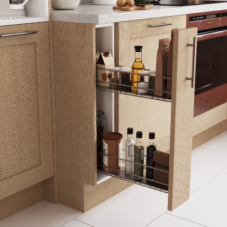 Corp Jolly retractabil, alb, (l) 10.7 x (a) 48.6 x (h) 53 cm GoodHome Pebre