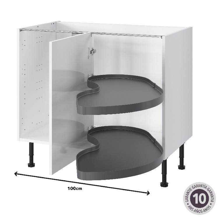 Sistem de depozitare retractabil, antracit, 40 cm  Jolly Pebre