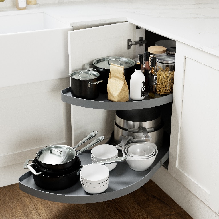 Sistem de depozitare retractabil, antracit, 40 cm  Jolly Pebre