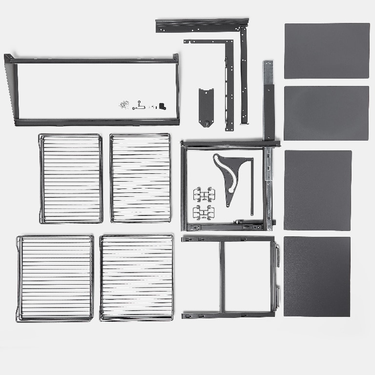 Corp 100 cm, colt stanga  Jolly Pebre