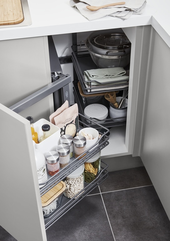 Corp 100 cm, colt stanga  Jolly Pebre