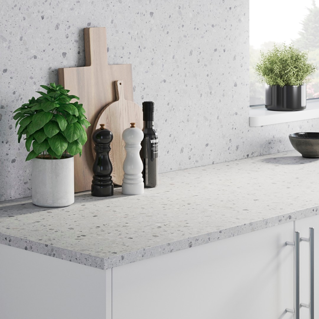 Blat de lucru, gri, PAL laminat